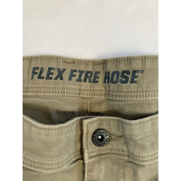 Duluth Trading Flex Fire Hose Shorts Mens 46 Brown Cargo Workwear - Picture 3 of 7